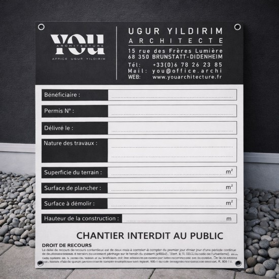 Panneau de Chantier Personnalisé